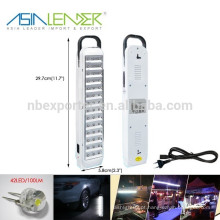 Lightness Tempo 4-6 Horas 2x4V 900mAH Bateria Interna 42LED Wall Montado emergência lanterna recarregável